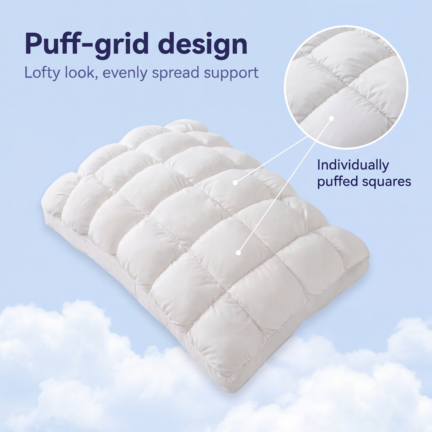 Puff-grid design for even support